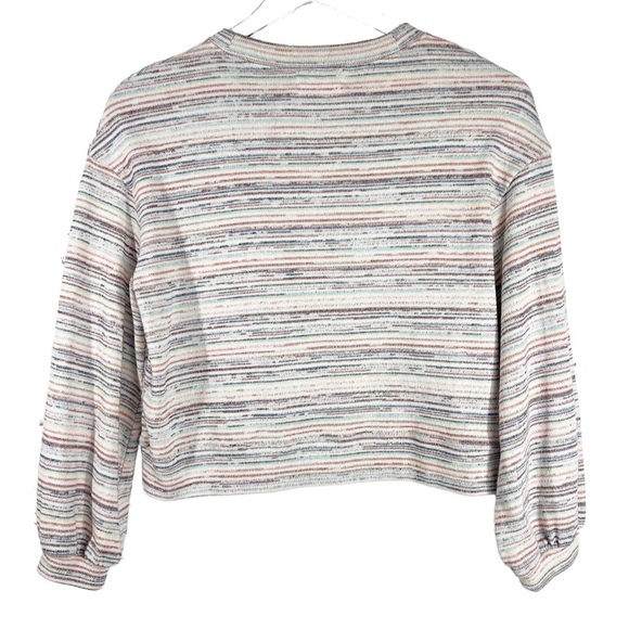 MADEWELL Multi colored Bubble Textured Crop summer Top | women;s x-small - Picture 8 of 10